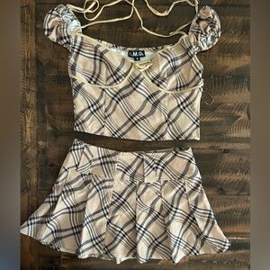 I AM GIA Plaid Set